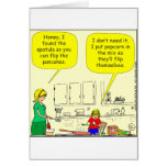 Popcorn pancakes cartoon cards