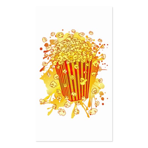 POPCORN_PARTY BUSINESS CARD TEMPLATE (back side)
