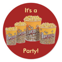 Popcorn party stickers by trish1968 Popcorn party stickers