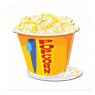 Popcorn Poster Print print
