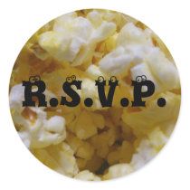 Popcorn RSVP stickers by sharpcreations Popcorn RSVP stickers