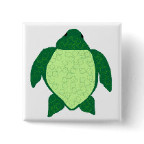 Popcorn sea turtle button by marcya7 Popcorn sea turtle button