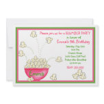 Popcorn Slumber Party Invitations