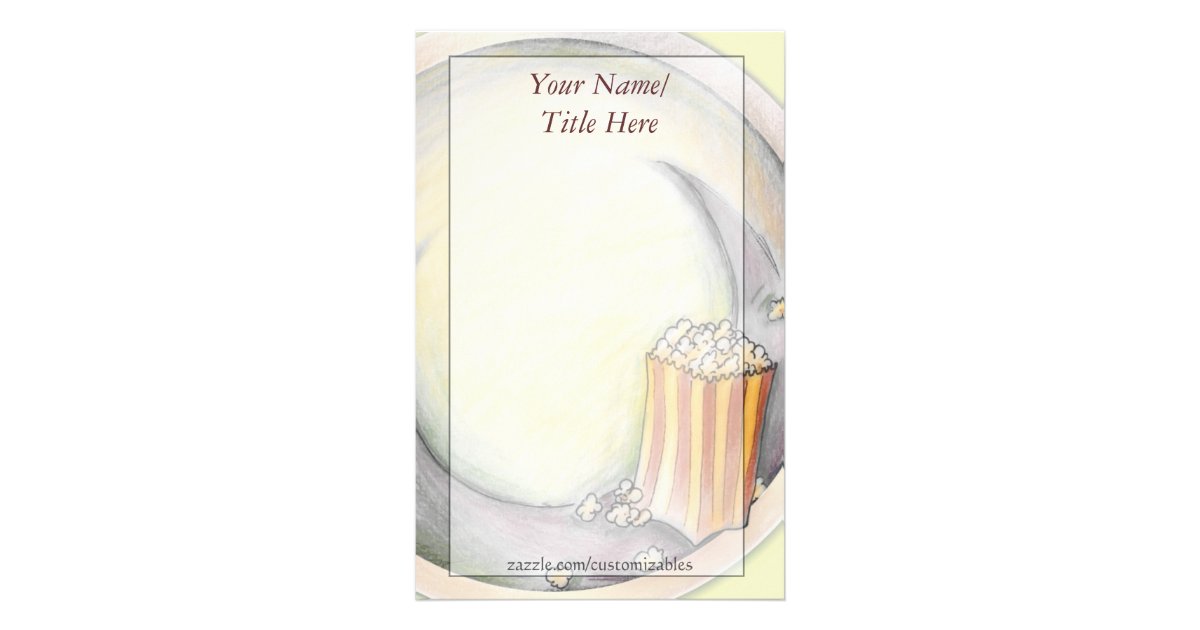 Popcorn Stationery | Zazzle