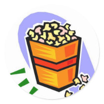 Popcorn stickers by claricardoza Popcorn stickers