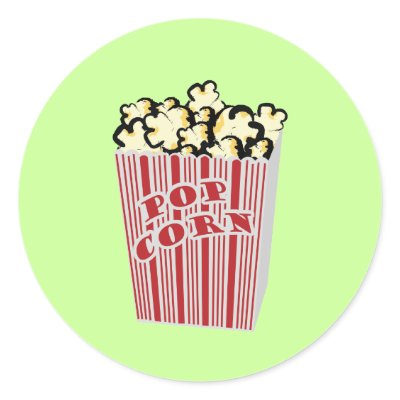 Popcorn Sticker! by BellyJeans