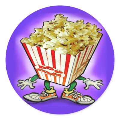 Popcorn Sticker by FunGraphix