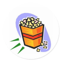 Popcorn stickers by claricardoza Popcorn stickers