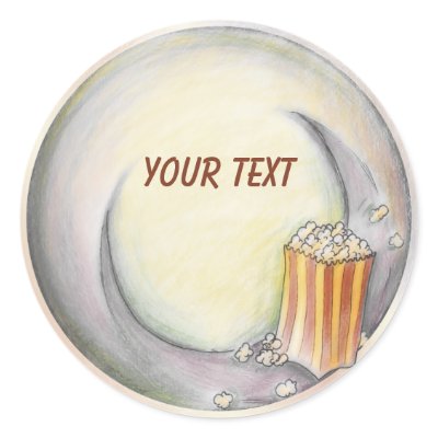 Popcorn Stickers by Customizables