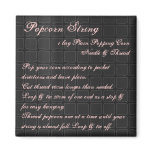 Popcorn String Recipe Magnet silk