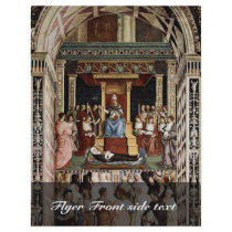 Pope Aeneas Piccolomini Canonize Catherine Custom Flyer