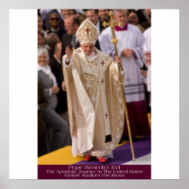 Pope Benedict XVI - Bronx NY  GDeAcosta Portrait Print