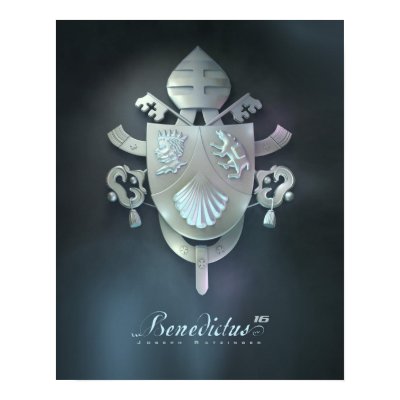 Pope Benedicts Coat of Arms Print by risd93