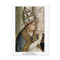 Pope Blessing By Bernardino Di Betto Post Card