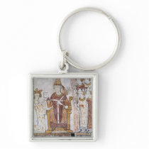Pope Clement IV Investing Charles of Anjou Key Chain