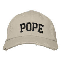 Pope Embroidered Hat embroidered hats by cityshirts Pope Embroidered Hat embroidered hats