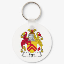 Pope Family Crest keychains