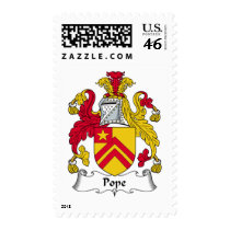 Pope Family Crest postage by coatsofarms Pope Family Crest postage