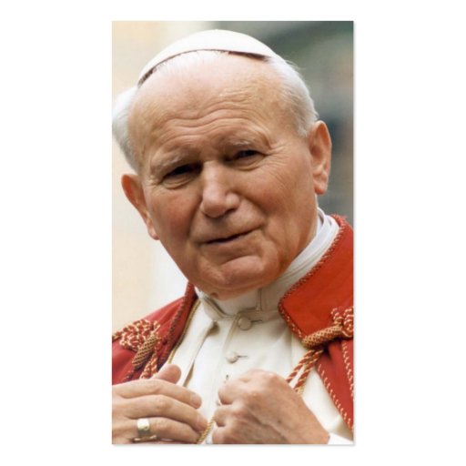 Pope John Paul II Beatification Card Business Card (front side)