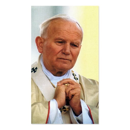Pope John Paul II Beatification Card Business Card