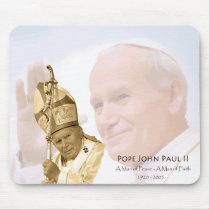 Pope John Paul II Collage Mousepad