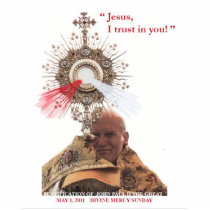 Pope John Paul II & Divine Mercy photosculpture Photo Cutout