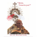 Pope John Paul II &amp; Divine Mercy photosculpture Photo Cutout