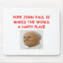 pope john paul II Mousepad