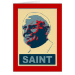 Pope John Paul II Pop Art SAINT Tshirt Greeting Card