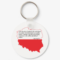 Pope John Paul II Quote keychains