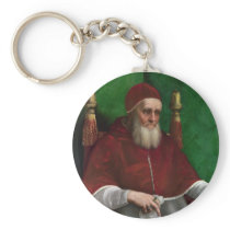 Pope Julius II by Raphael Keychain