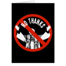 Pope No Thanks Greeting Card