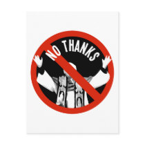 Pope No Thanks Post Card