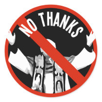 Pope No Thanks Stickers