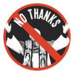 Pope No Thanks Stickers
