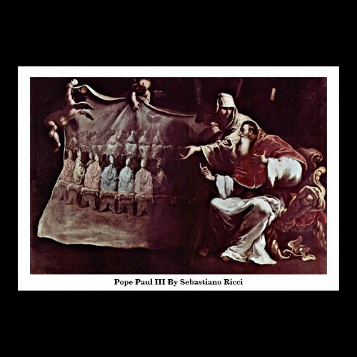 Pope Paul III By Sebastiano Ricci Print