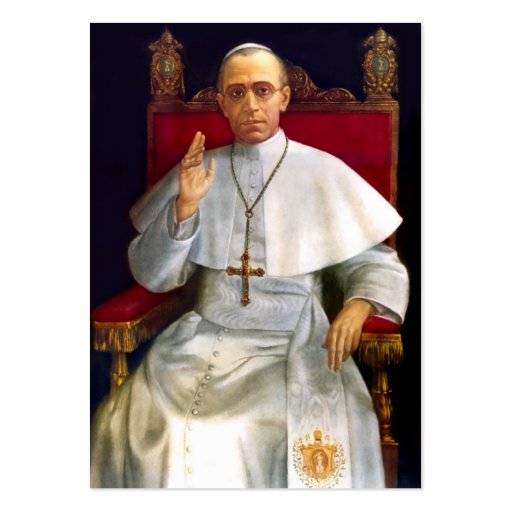 Pope Pius XII Prayer-card Business Card Template (front side)