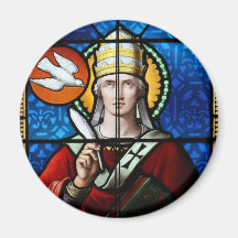 Pope Saint Gregory the Great - Stained Glass Magnets