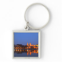 Pope's Palace in Avignon and the Rhone river at Key Chain
