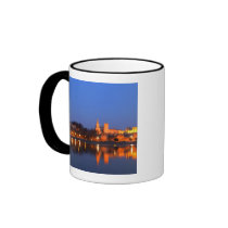 Pope's Palace in Avignon and the Rhone river at Mug
