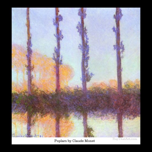 Poplars by Claude Monet Posters