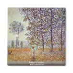 Poplars In Sunlight By Claude Monet Refrigerator Magnets