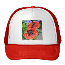 Poppies 1 trucker hats