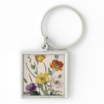 Poppies and Anemones Keychain