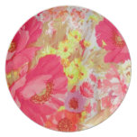 Poppies and Sunshine. Floral Print. Plate