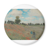 Poppies at Argenteuil (1873) magnets