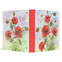'Poppies' Binder
