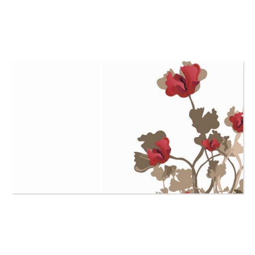 Poppies Business Card (front side)