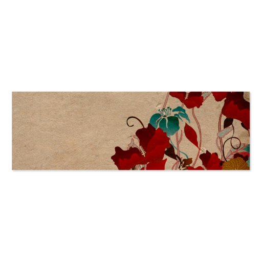 Poppies Business Card (back side)