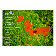 Poppies Business Card